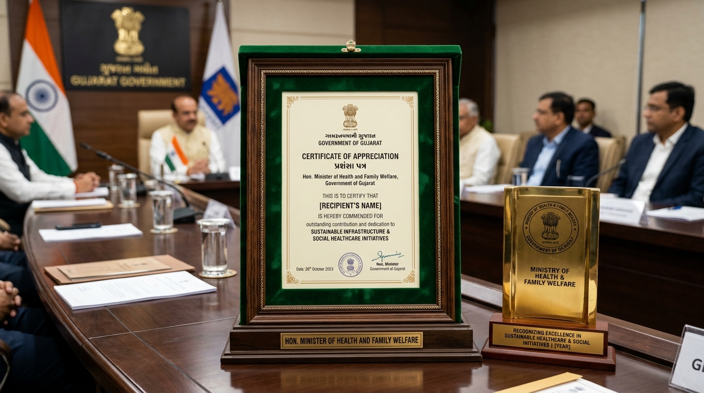 Appreciation From Hon. Minister Of Gujarat Health, Family Welfare & Medical Education