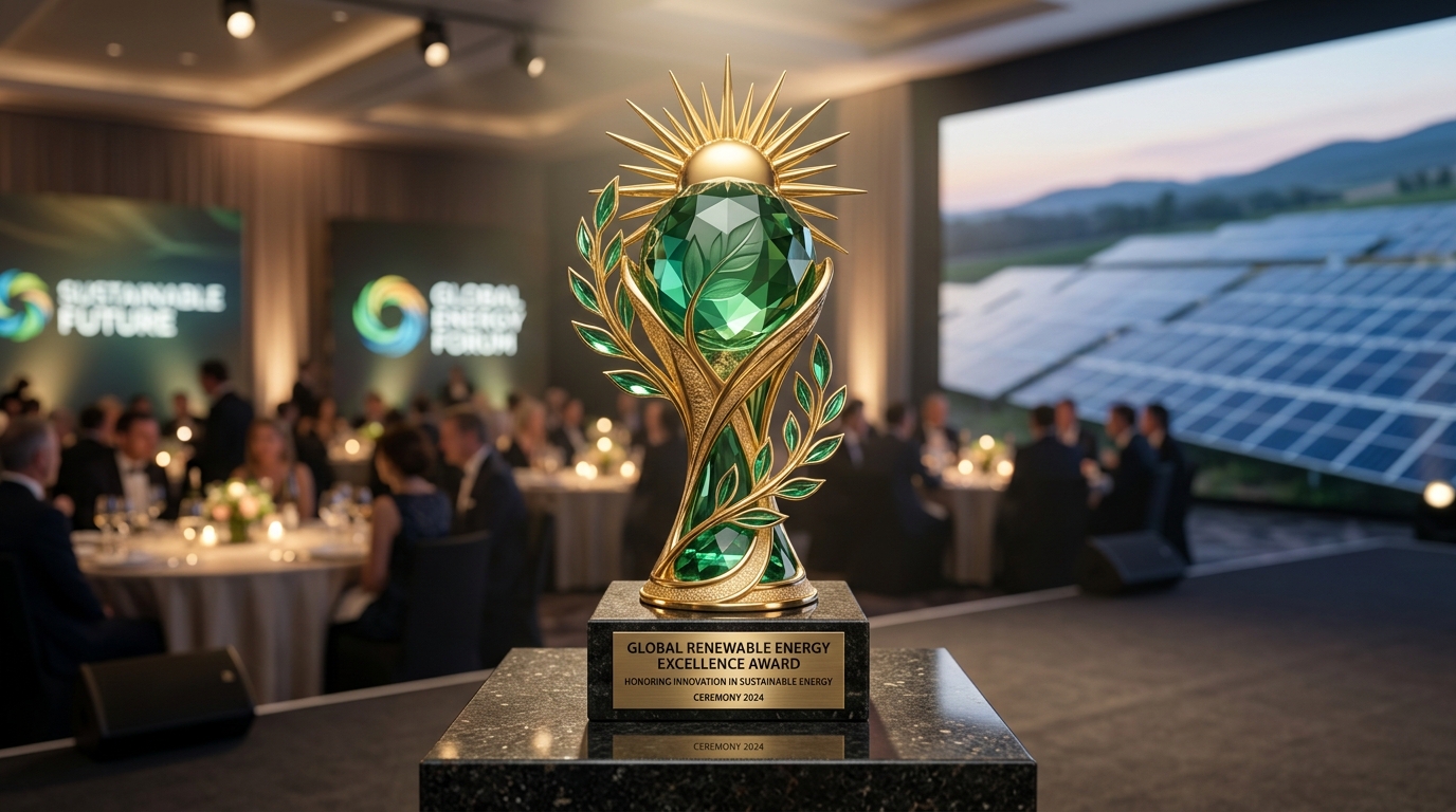 National Renewable EPC Leadership Award Trophy - Greenpill